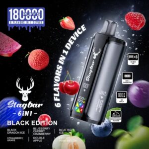 stagbar-180000-dh-vape-eu-warehouse-puffs-vape-black-edition-black-dragon-ice-blueberry-cherry-cranberry-blue-razz-ice-strawberry-grape-double-apple-lychee-hami-melon