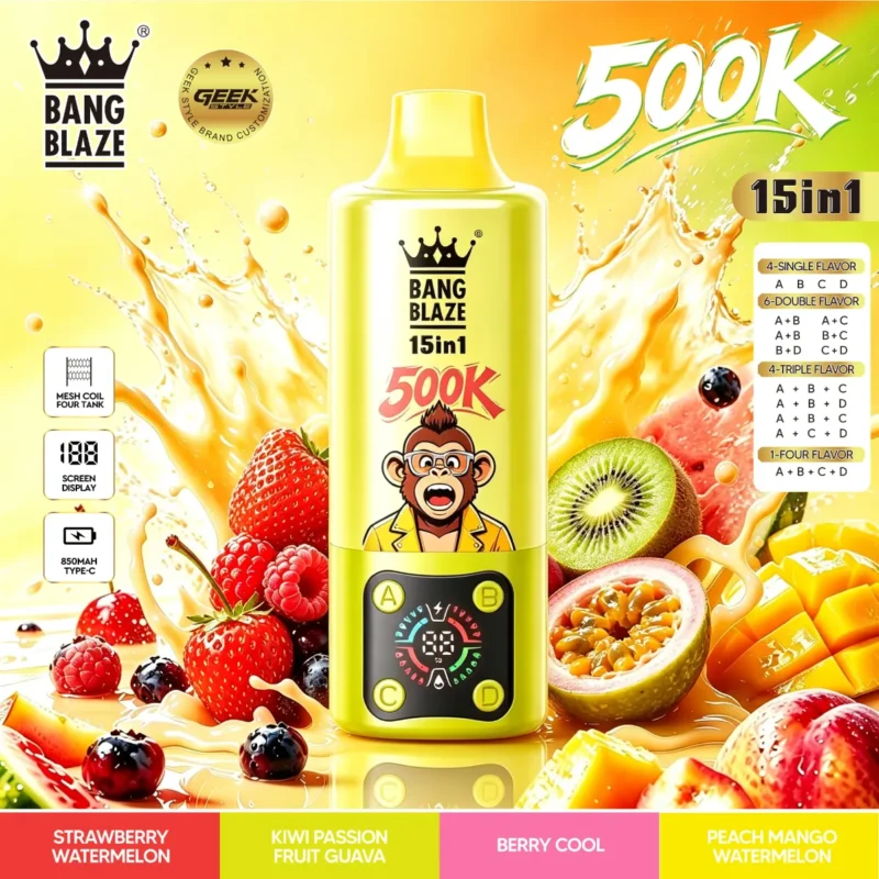 Bang Blaze 500k Rechargeable Disposable Vape view